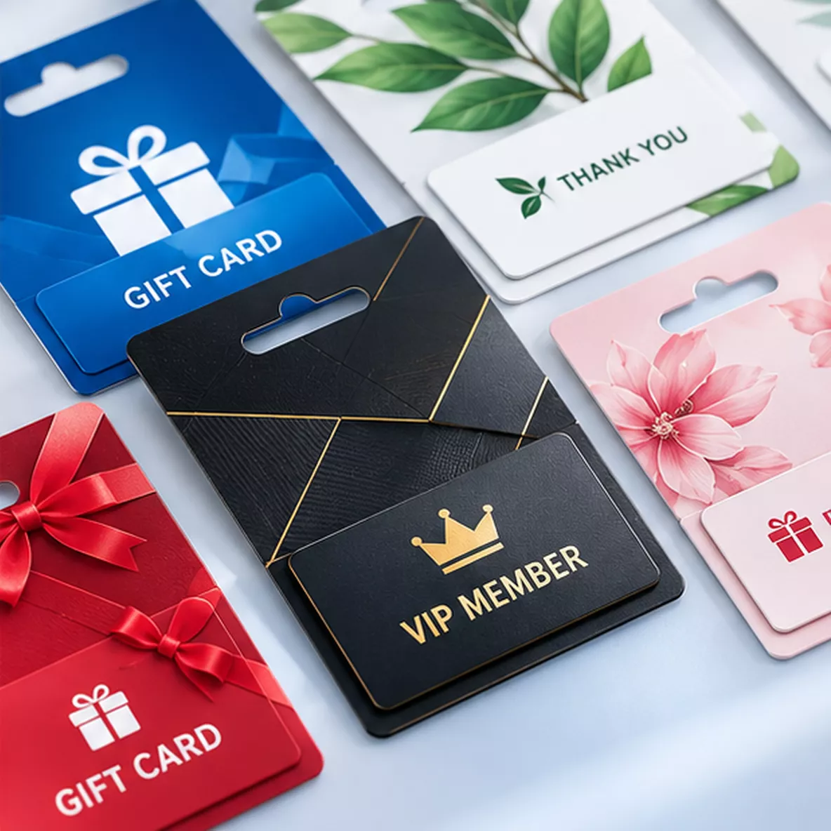 Hanging Gift Cards Designed to Get Attention