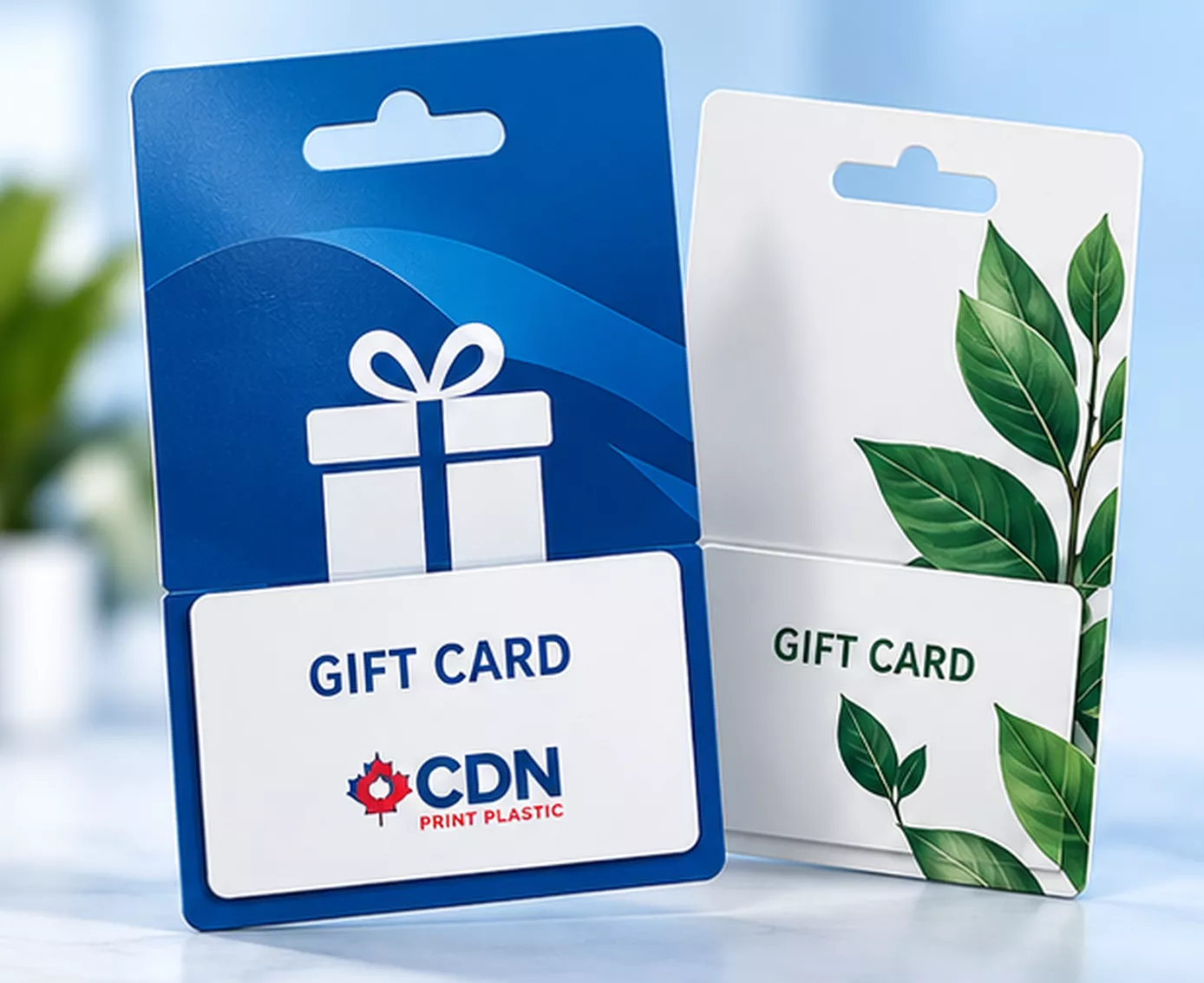 Custom hanging cards printed